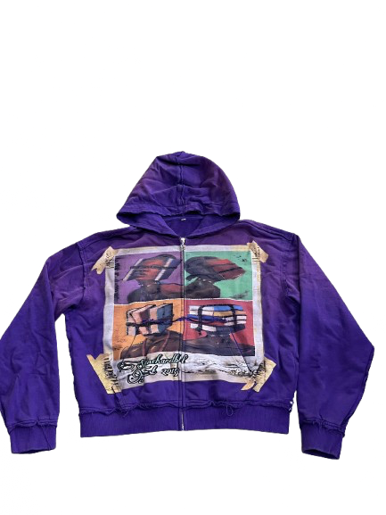 Purple See No Evil Zip-Up